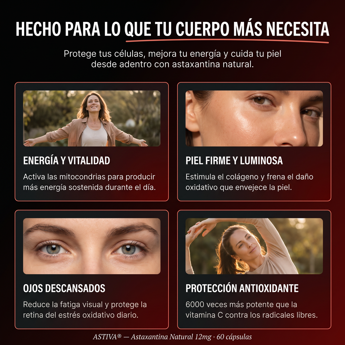 ASTIVA® — Frená el daño que te está envejeciendo